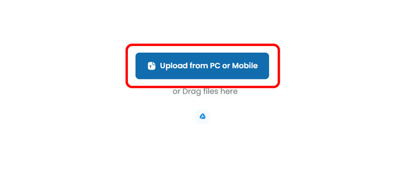 画像をアップロード（Tinywow）。