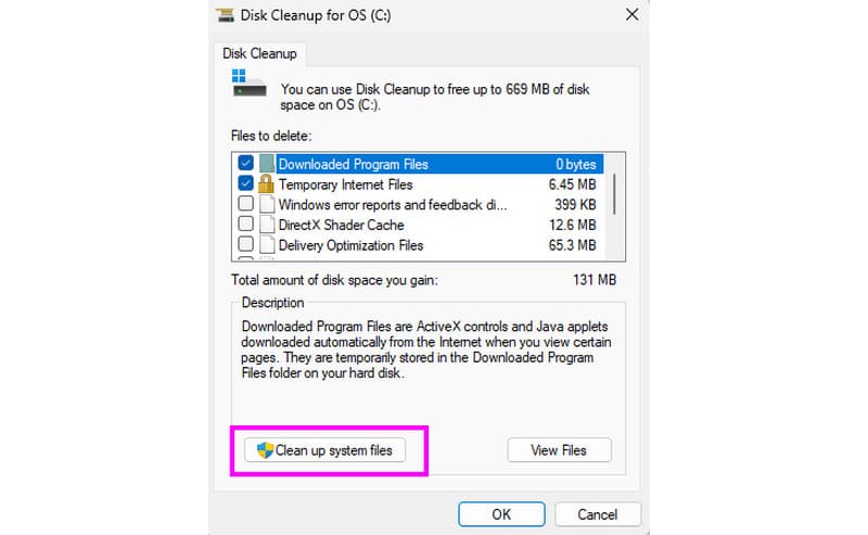 ディスク クリーンアップ