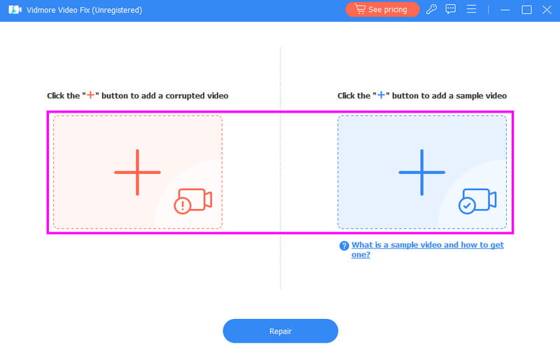 赤・青のプラスアイコン Vidmore