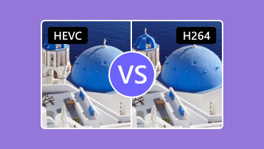 HEVC と H.264 の比較