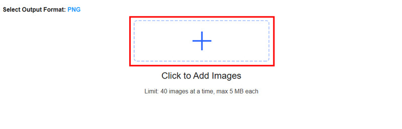 プラスを押して ICO をアップロードして変換 Vidmor