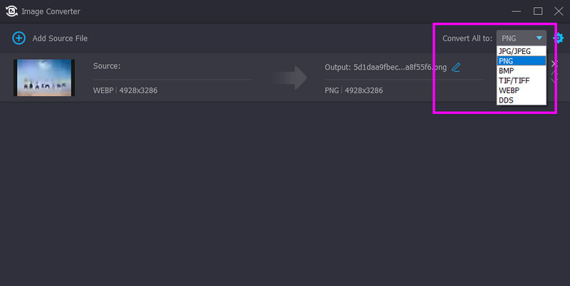 すべてを PNG に変換 Vidmore