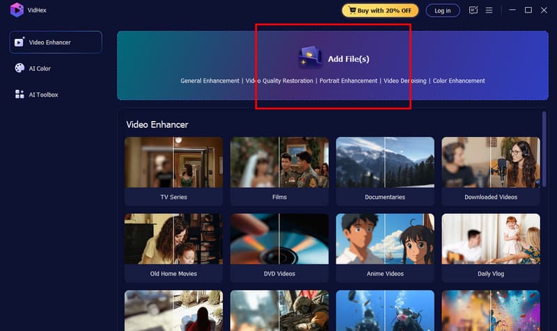 ファイルを追加 動画を挿入 Vidmore