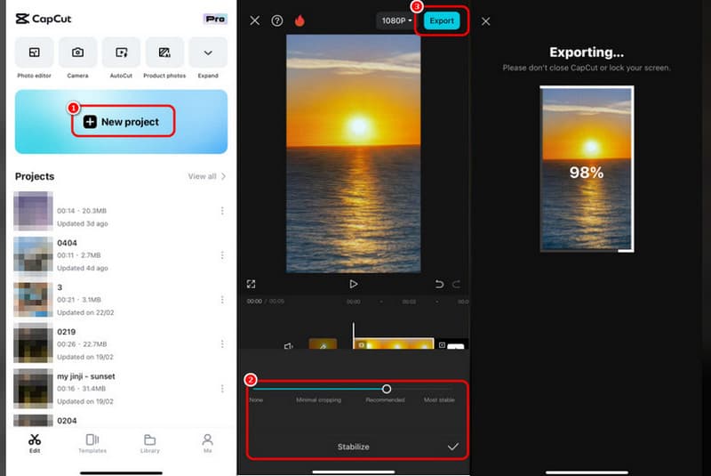 iPhoneで動画を手ぶれ補正する