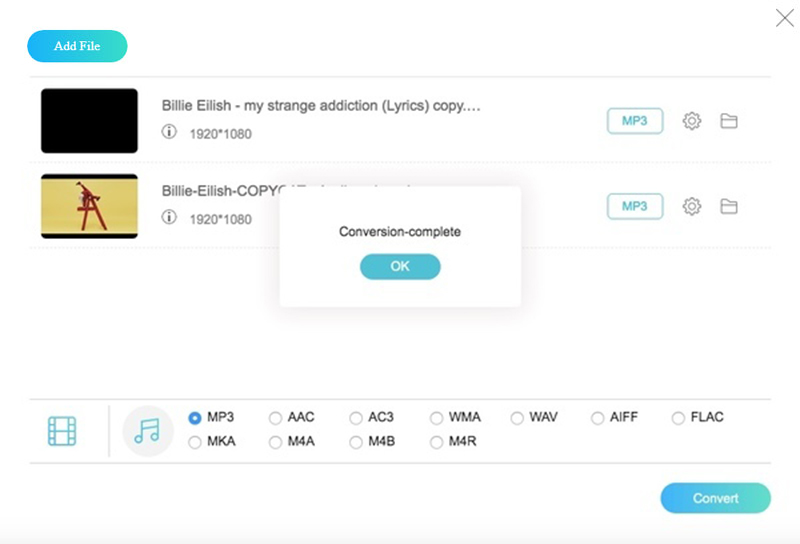 Mp4からMP3への変換