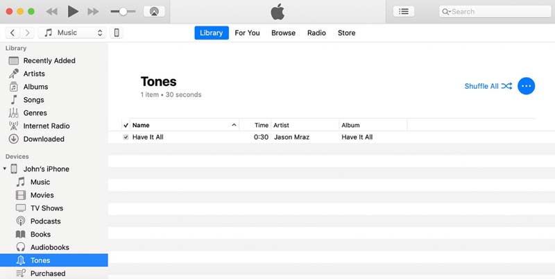 iPhone 着信音を入手