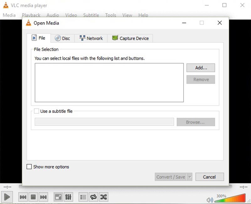 VLC で字幕を追加