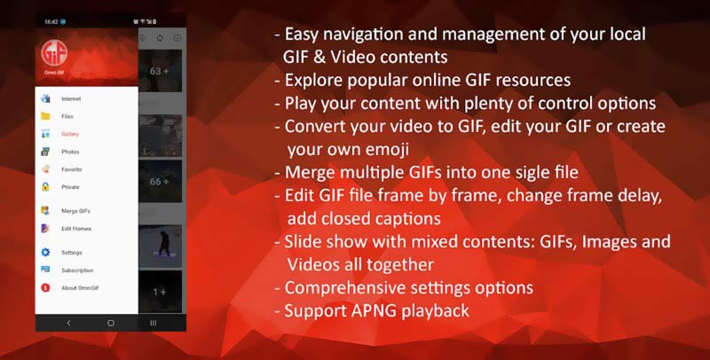 Android GIFプレーヤー