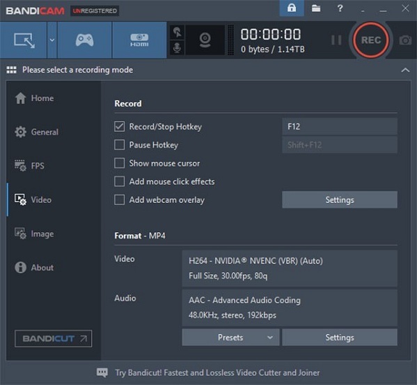 Bandicam レコーダー