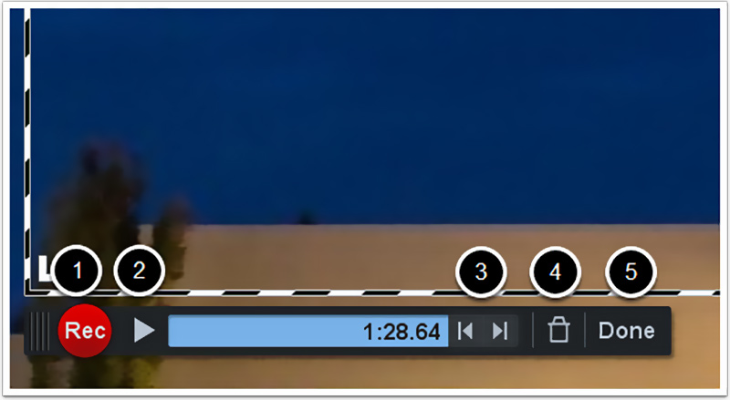 キャプチャした動画