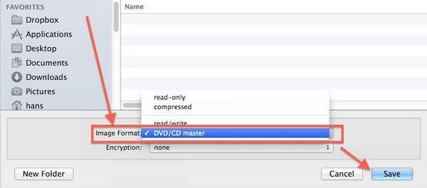 DVD を ISO に変換 Mac