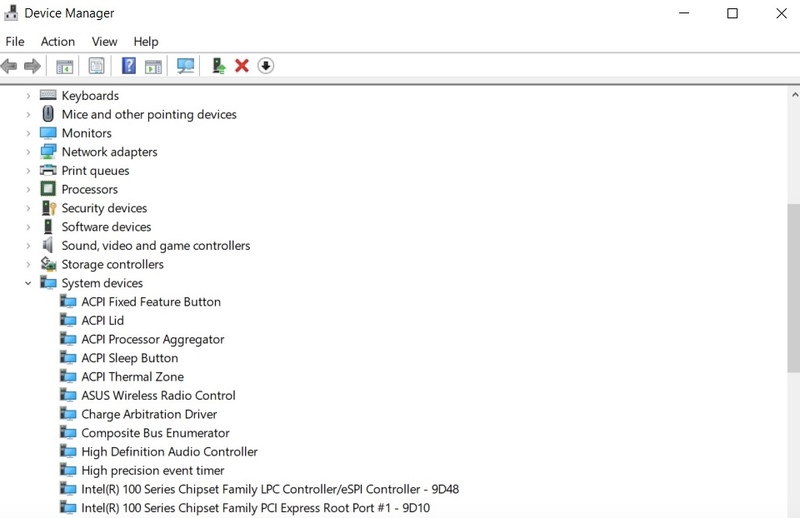 デバイス マネージャー