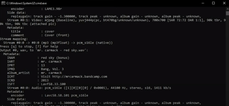 FFMPEG変換インターフェース