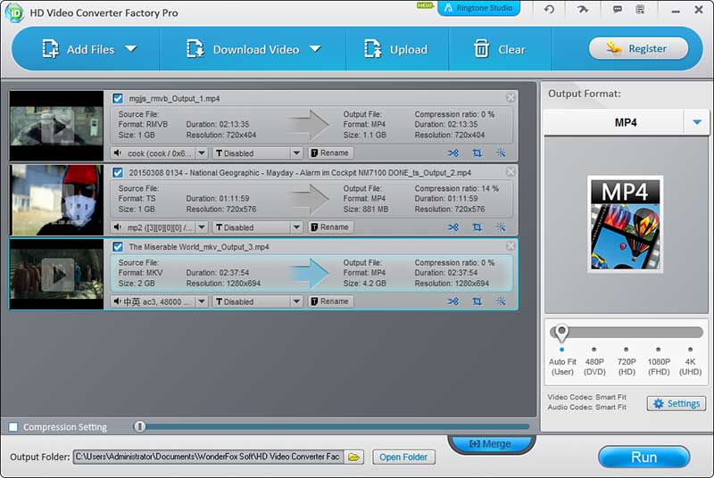 HD Video Converter Factory Pro