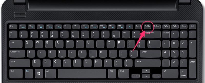 デルでのスクリーンショット