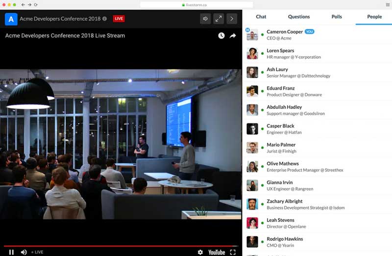 Livestorm ウェビナー