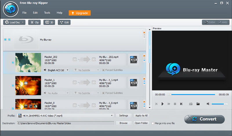 Blu-rayを読み込む