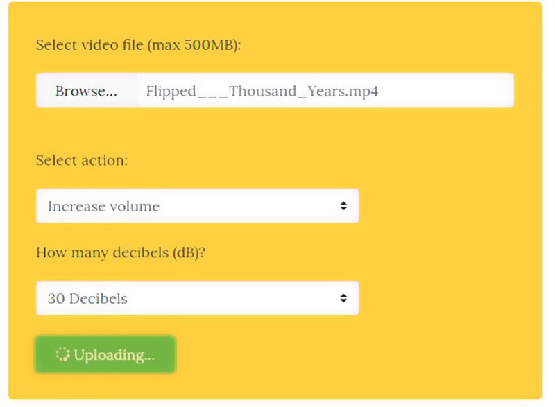 オンライン動画音量ブースター