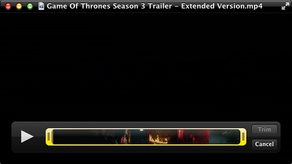 QuickTime でトリミング