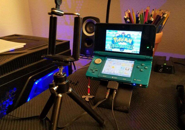 カメラで3DSのゲーム画面を録画