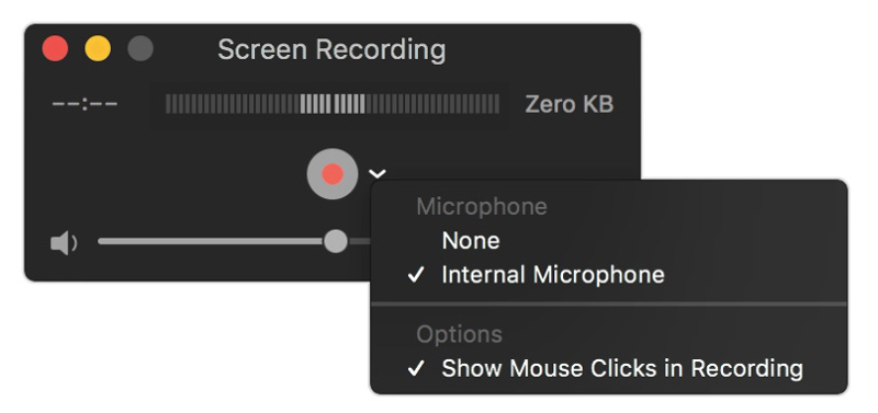 クイックタイムでフェイスタイムを記録する