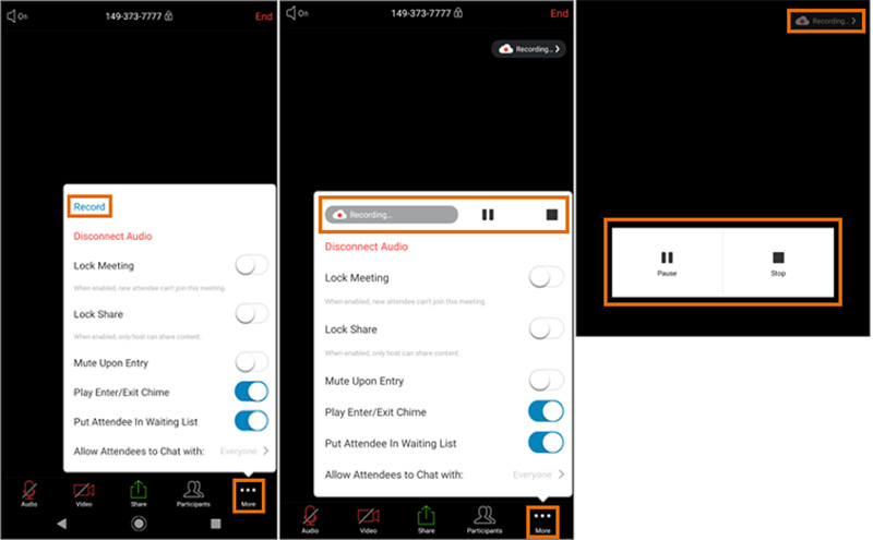 会議を録画（Android）