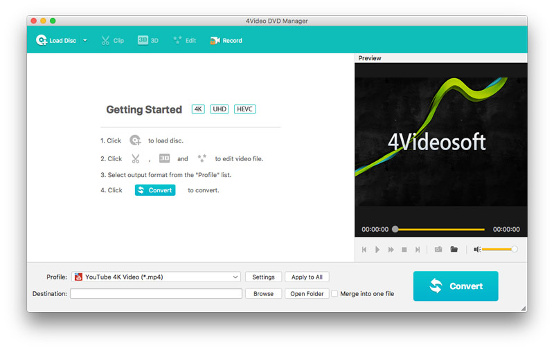 4video DVD Managerを起動