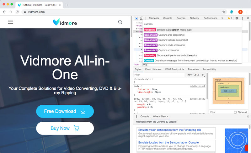 コマンドメニューを使う