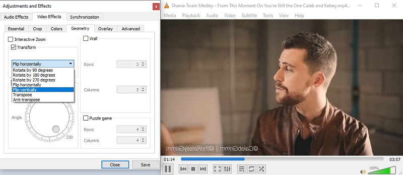 動画を反転する