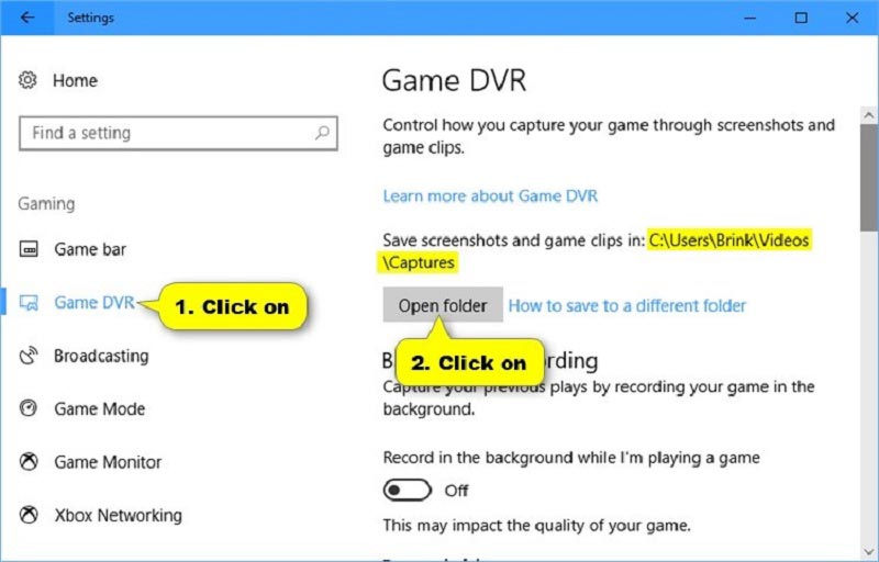 Windows 10 Game Barメニュー
