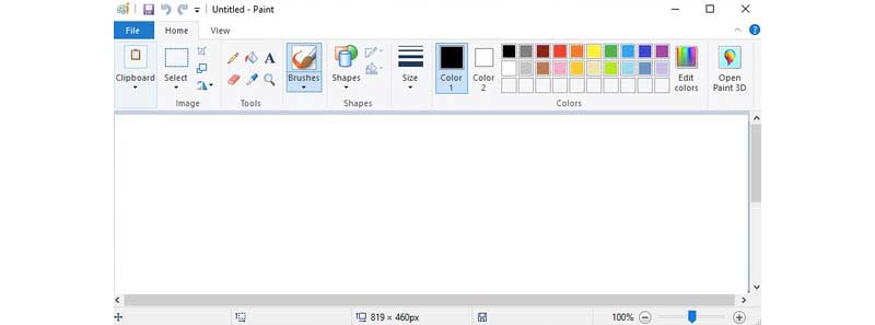 Windows のペイントアプリ