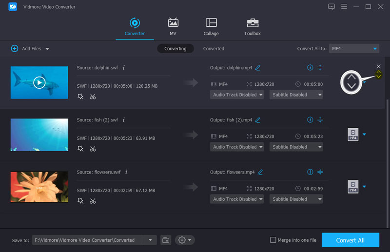 SWF の順序を調整