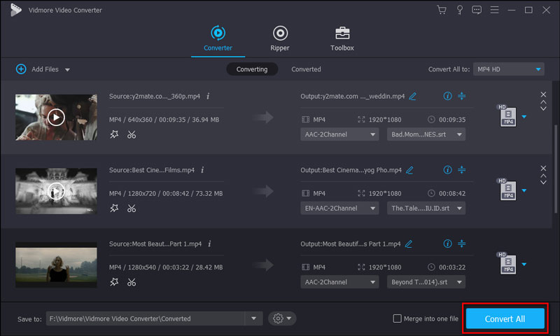 字幕付きで映画を書き出す