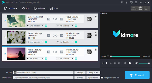 MP4動画をインポート