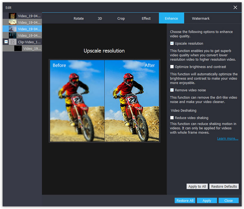 解像度をアップスケール