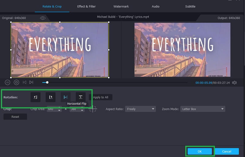 動画を反転する