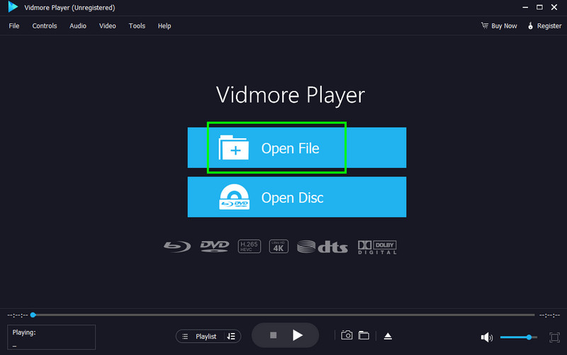 ファイルを開く（Vidmore）